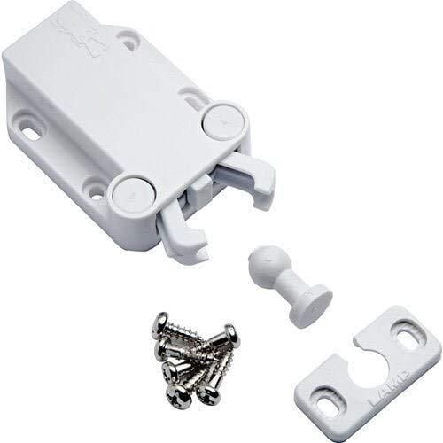 Sugatsune LAMP White Plastic Push Latch (2-Pack)