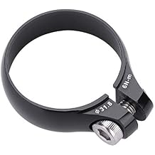 Aluminium Alloy Quick Release Bolt Seat Post Clamp for 27.2mm Road Seat Post - Black