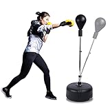 Punchingball Boxen Geschwindigkeit Standbox Trainer höhenverstellbar Standboxball Profi verstellbar 120-150 cm Box Ständer Standboxtrainer Schwarz