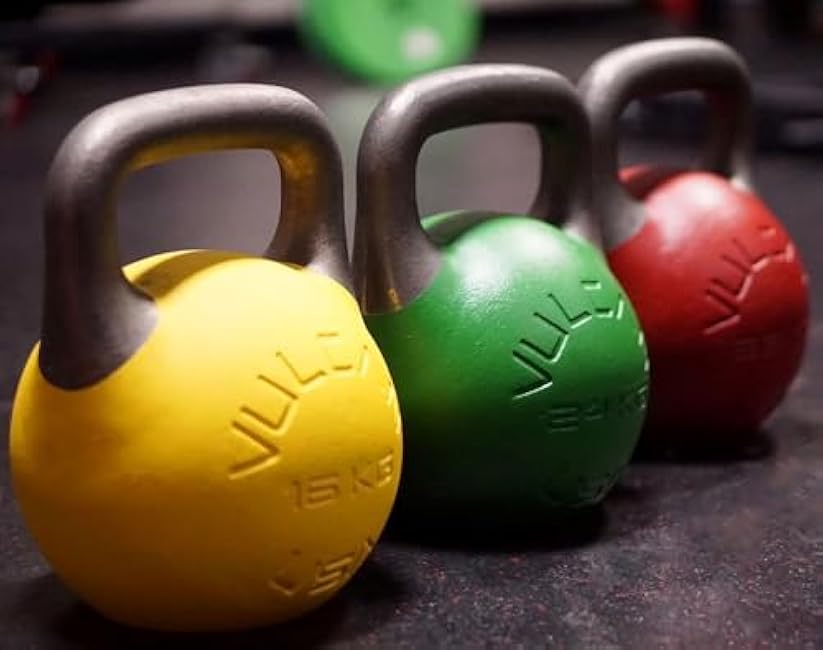 Vulcan Competition Kettlebell ¨C Ergonomic Steel Design with 35mm Wide Grip Handle | Ideal for Strength Training and Workouts | Suitable for All Hand Sizes