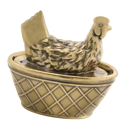Statue de poulet décorative en laiton, idée cadeau idéale maison