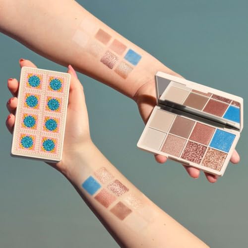 ARTDECO Paleta eyelights – 8 cieni do pudru o intensywnym kryciu – wysoko pigmentowane kolory dla wszechstronnego wyglądu – 1 x 1 szt.