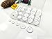Wennuo 100Pcs White Sewing Buttons,4-Hole Craft Buttons, 5 Sizes ,with Compartment Storage Box, Suitable for Sewing,Suit Coat Shirt Buttons，DIY Decoration