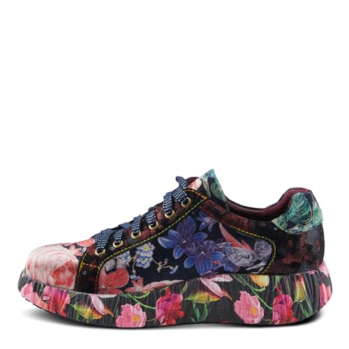 Spring Step L'Artiste Dallyn Women's Playful Sneaker - Mix of Textures & Patterns, Cushioned Comfort, Versatile Style3