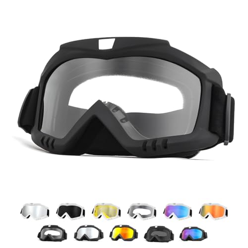 Dirt Bike Windproof ATV Goggles with Wide Vision
