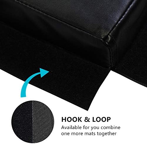 KOOLWOOM Gymnastics Mat PU Leather Thick Folding Panel for Gym Fitness Tumbling Yoga