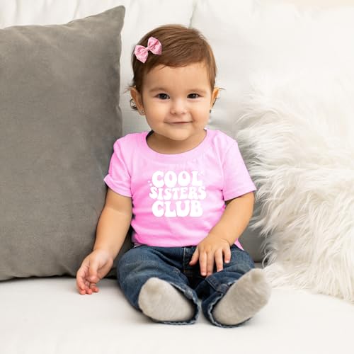 Cool Sisters Club - Toddler Clothes - Funny Kid Apparel Cute Siblings Tshirt Sisterhood Outfit Tee4