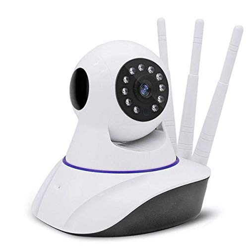 Câmera Ip 3 Antenas Wireless Sem Fio Onvif Wifi Hd Sensor Noturna Rotação App Smartphone