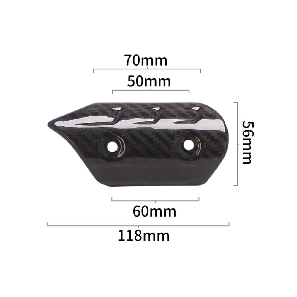Deflectores Calor Escape Cubierta De Protección Térmica para Tubo Escape Motocicleta Universal Aislamiento Térmico Protector Silenciador Antiescaldaduras De 38mm A 45mm