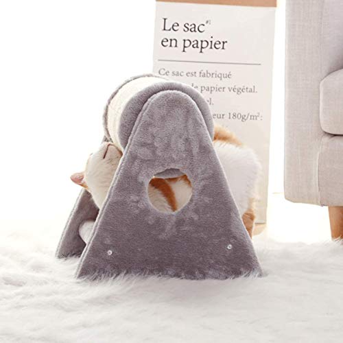 Tonneau à griffer en sisal premium et plateforme de saut pour chat - 7