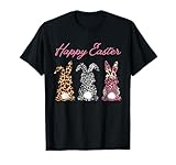 Leopard print Easter Bunnies Women's Easter Tee