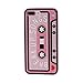 Soft Pink Cassette Shape Case for iPhone 7Plus 7+ 8Plus 8+ 5.5" Display Music Silicone Case Fun Unique Special Cool High Fashion Cute Lovely Protective Shockproof Gift Kids Teens Girls Women