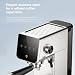 XIAOMI Mijia Semi-automatic Espresso Machine UK with Touch Panel, Milk Frother, Stainless Steel Professional Espresso Maker, Real-time Temperature Control, 20 Bar Pump, Customizable cup volume