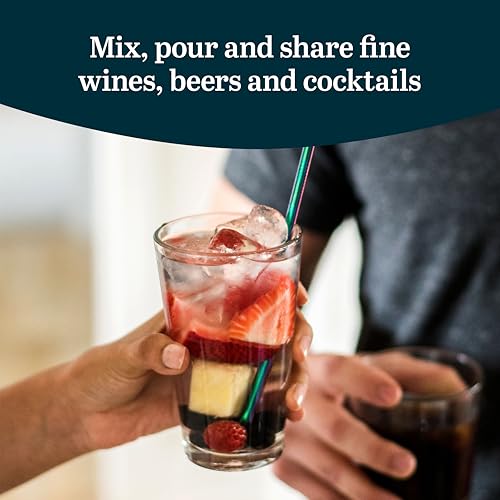 Image of Libbey Bar Essentials Tumbler Glasses Set of 6, Modern Style 16 Oz Glass Set, Dishwasher Safe Tall Drinking Glasses Set for Wine, Beer, and Cocktail