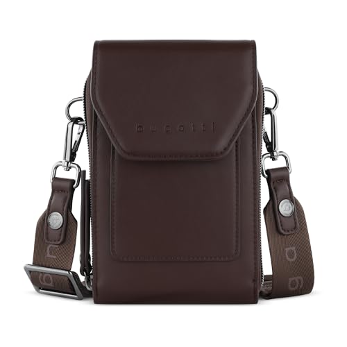 Portefeuille bandoulière bugatti Almata avec compartiment smartphone pour femme actif