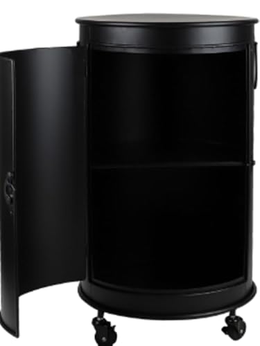 Urban living KANISTERBAR MIT Rollen, Holzwerkstoff, SCHWARZ, Normal