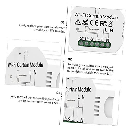 YARNOW Controlador Disjuntor De Cortina De Rolo Interruptor Wi-Fi Interruptor De Obturador De Rolo M