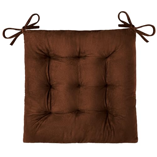 OVOV 1 Pack Chair Cushions for Dining Chairs 15.5"x15.5" Coffee