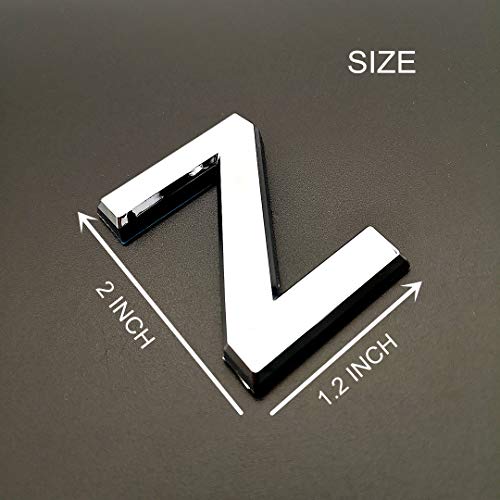 image for Hopewan Self Adhesive Door Letters X Y Z, 2
