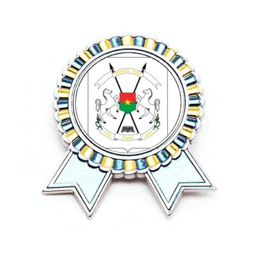 Broche emblème Burkina Faso Ouagadougou en métal taille M