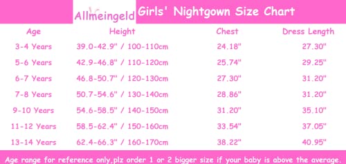 Big Girls' Princess Nightgowns Lace Sleep Shirts Short Sleeve Pajamas Short Sleeve Blue 8 #TOP6