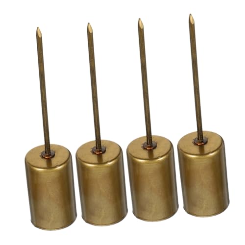 WEKADRIN 4 Pièces Support Bougie avec Pointe pour Décoration Festive de Noël Porte Bougie à Clipser Sapin et Table Ambiance Chaleureuse Couleur Bronze