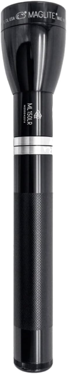 Maglite, Rechargeable LED Flashlight, System 3, 120 Volt AC Converter, Black
