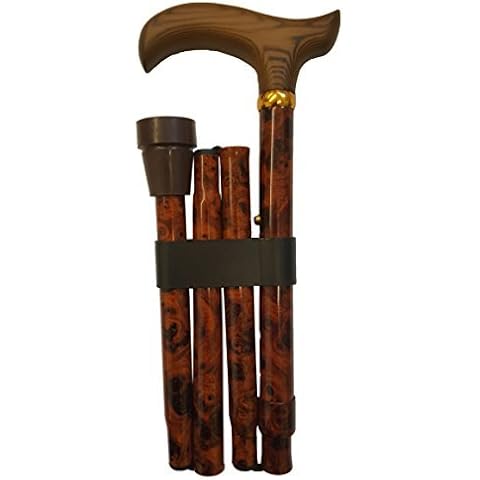 Adjustable folding walking stick - Birds Eye maple pattern Cover