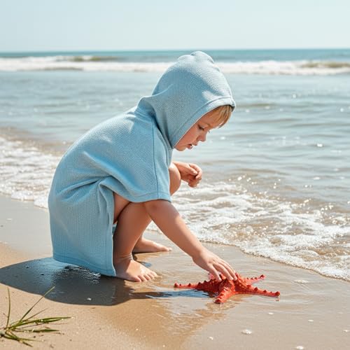 Image of Toddler Little Girl Swim Cover Up Beach Towel kids Bathing Suit Cover Ups Swimsuit Summer Baby Beach Essentials