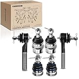 A-Premium Set of 6, Front Outer Tie Rod End, Upper Lower Ball Joint, Compatible with Jeep Grand Cherokee 1993-1998, Wrangler 1991-2006, Cherokee 1991-2001, Comanche 1991-1992, TJ 1997-2006