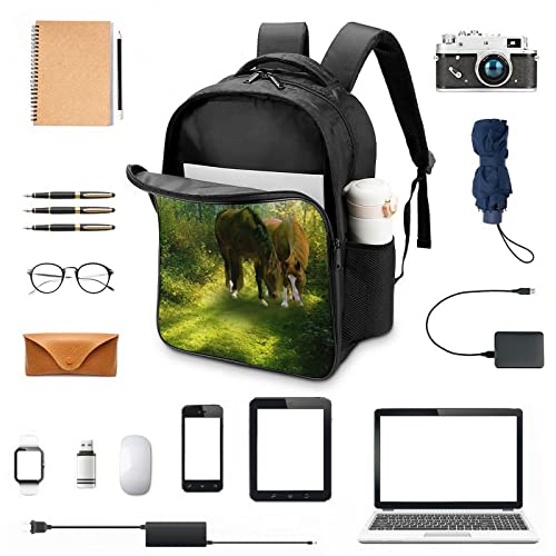 Mochila de ocio y viaje juvenil con estampado de caballo para escapadas de fin de semana 3