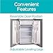 BLACK+DECKER 2.5 Cu. Ft. Compact Refrigerator, ENERGY STAR Certified, Single Door Mini Fridge with Chiller Compartment, Personal Fridge for Home or Dorm Room, R600a Refrigerant, BCRK25V,Stainless Look