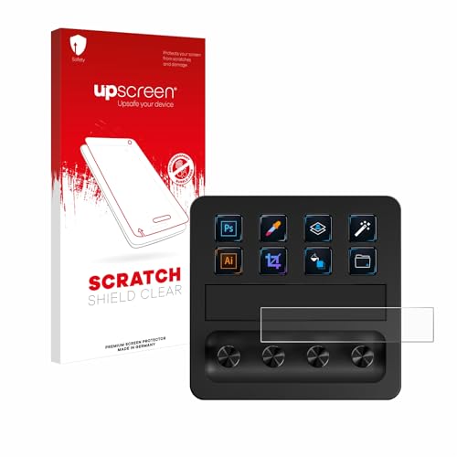 upscreen Scratch Shield Screen Protector compatible with Elgato Stream Deck + - HD-Clear, Anti-Fingerprint