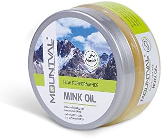Mountval Mink Oil, Quality Shoe Dubbin Oil, Nourishes Waterproofs And Protects Outdoor Shoes Made Of Leather, For Men and Women, 100 ml (Transparent)