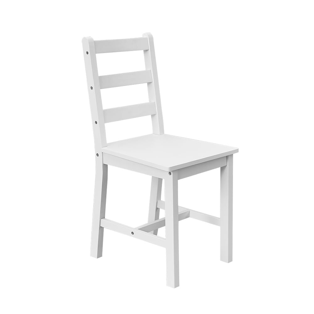 Panana Lot de 4 chaises de salle à manger en bois de pin, pour salle à manger, cuisine, salon