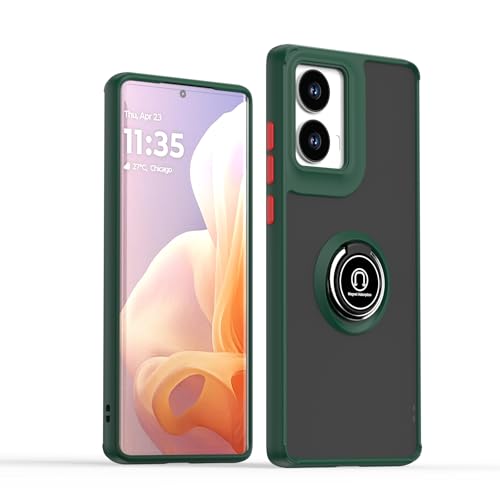 Jiajihua Compatible with Honor X5b GFY-LX2 Bracket Phone Case,Compatible with Honor X5b Plus GFY-LX2P [Car Mount Magnetic Stand] [PC+TPU] Anti-Drop Green
