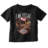 Las Vegas Nevada Casino Fireworks Toddler Baby Graphic T Shirt Black