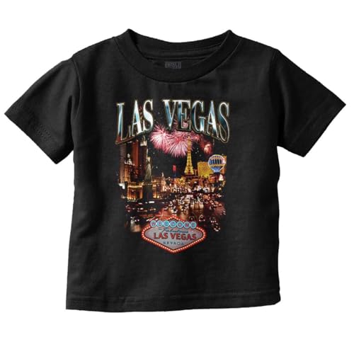 Las Vegas Nevada Casino Fireworks Toddler Baby Graphic T Shirt