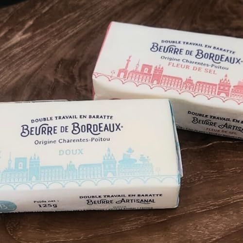 yNature Kioskzu[ h {h[ OXtFbh o^[ 125g×2 (/L) y①ztX {h[Y Grassfed Butter Les Beurres de Bordeaux (Unsalted/Salted Fleu