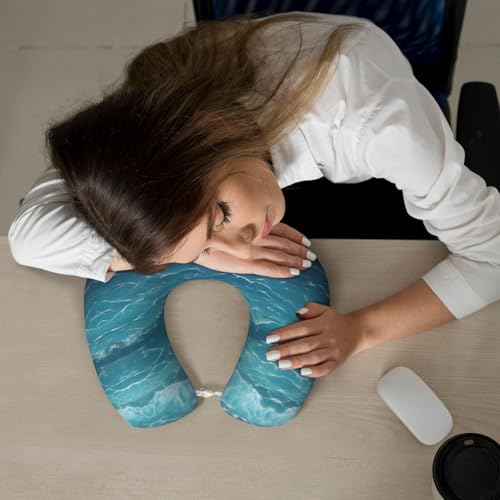 Almohada de viaje de espuma viscoelástica en U miniatura 6