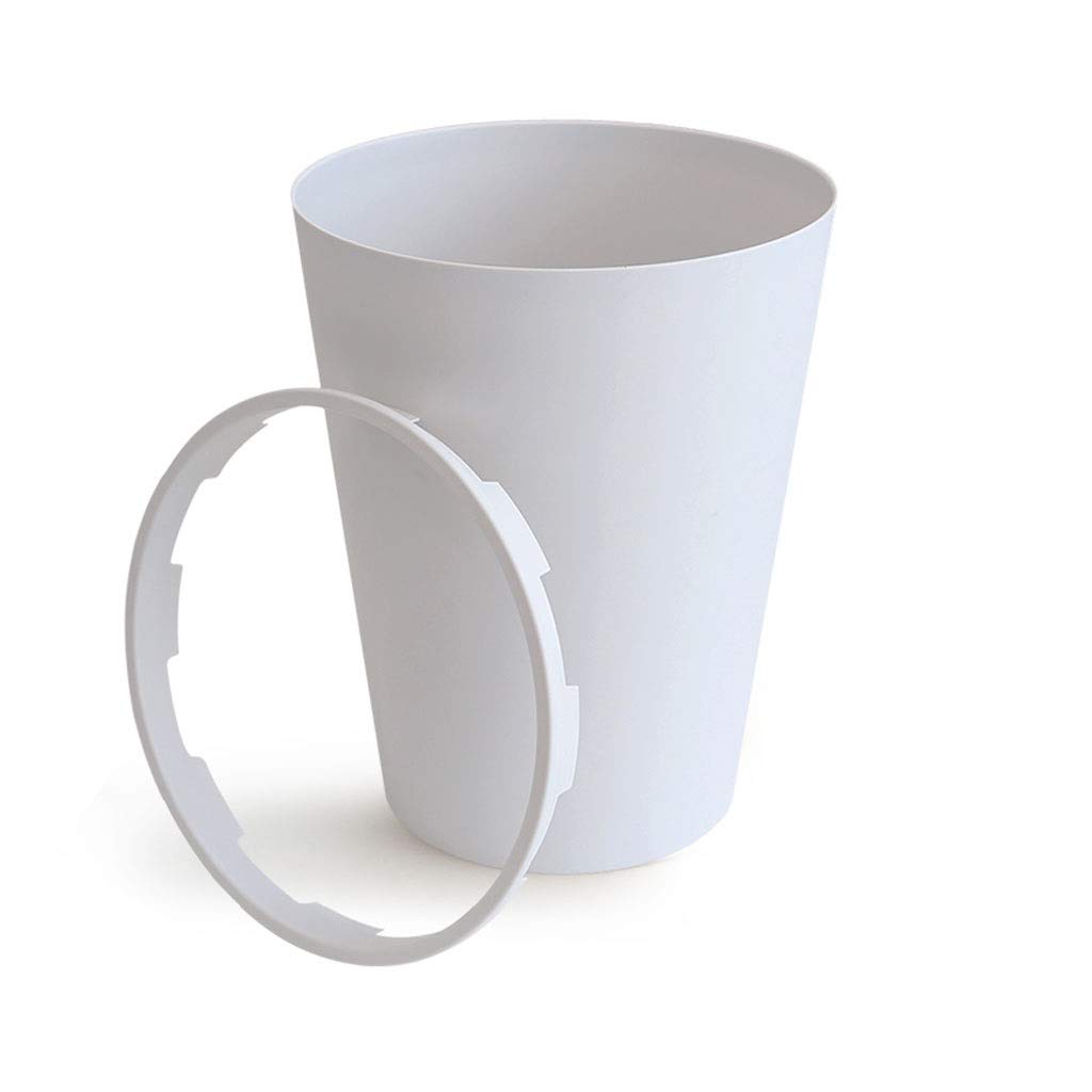 ZYJ Stores-bins Three Styles Waste Bin Creative Barrel Shape Garbage Container Bin for Bathrooms, Powder Rooms, Kitchens (Color : Pressure ring b)