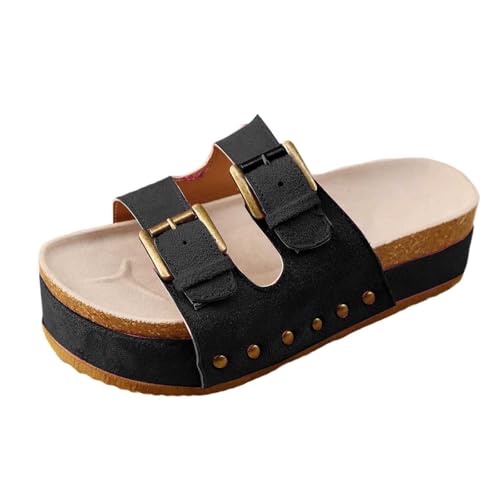 Claquettes d'été confortables WWricotta à semelle épaisse pour le quotidien