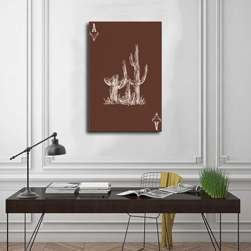 Toile cactus style occidental bohème grand format 50x76cm - 3