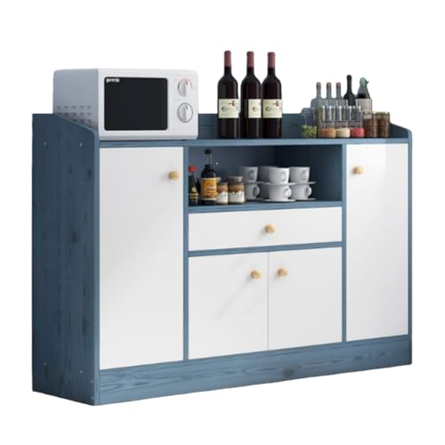 LPYROSE �H��I �L�b�`���J�E���^�[ ���[�^�C�v �����W��t�� ��e�ʎ��[ 4�h�A1�����o�� �R���p�N�g �X�����݌v �L�b�`���{�[�h �z���C�g/�i�`������/�_�[�N�u���E��/�u���[ 110cm (�u���[110cm)