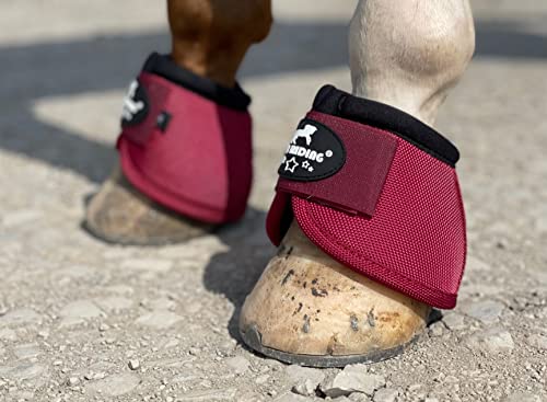 Image of 2520D Horse Bell Boots No-Turn Horse Bell Boots, Equine Ballistic Hoof Overreach Bell Boot, Pair