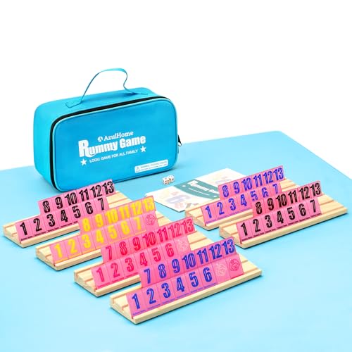 Rummy Cube 6 Player Edition con 160 fichas y tablero miniatura 1