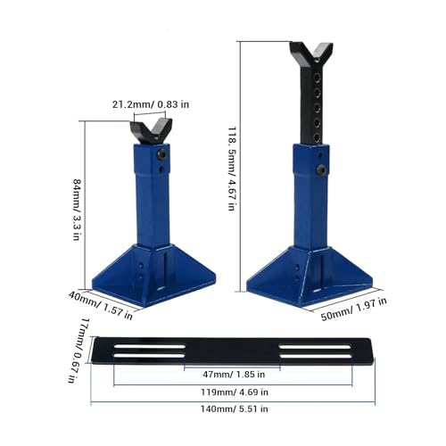 Cric réglable RC stable contre le basculement du châssis Axial