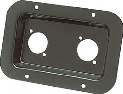 Black Connector Dish for 2x Neutrik D-Series