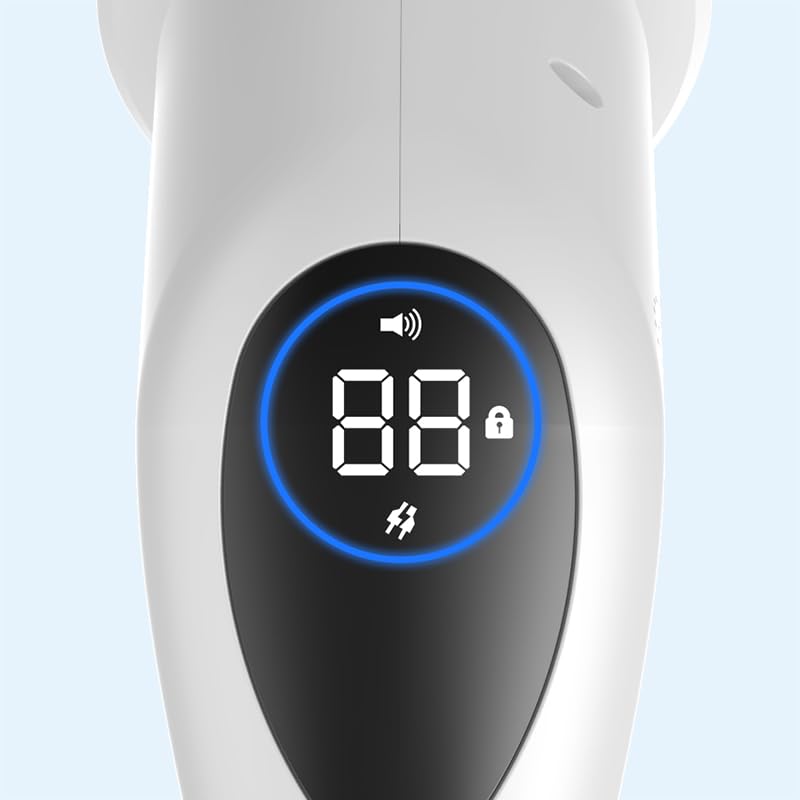 Image of Electric Cleaning Brush, Electric Shoe Brush, Shower Scrubber, Working time of 90 Minutes, Three Speed Torque Adjustment, with Extended Handle, Equipped with 9 Brush Heads, LED Display Screen