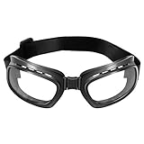  Lunettes de Moto Vintage Pliables Lunettes Coupe-Vent Eyewear antipoussière Kaemma